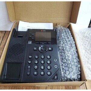 Polycom Poly VVX 250 4-Line IP Phone Color Screen New Open Box Business VoIP PoE